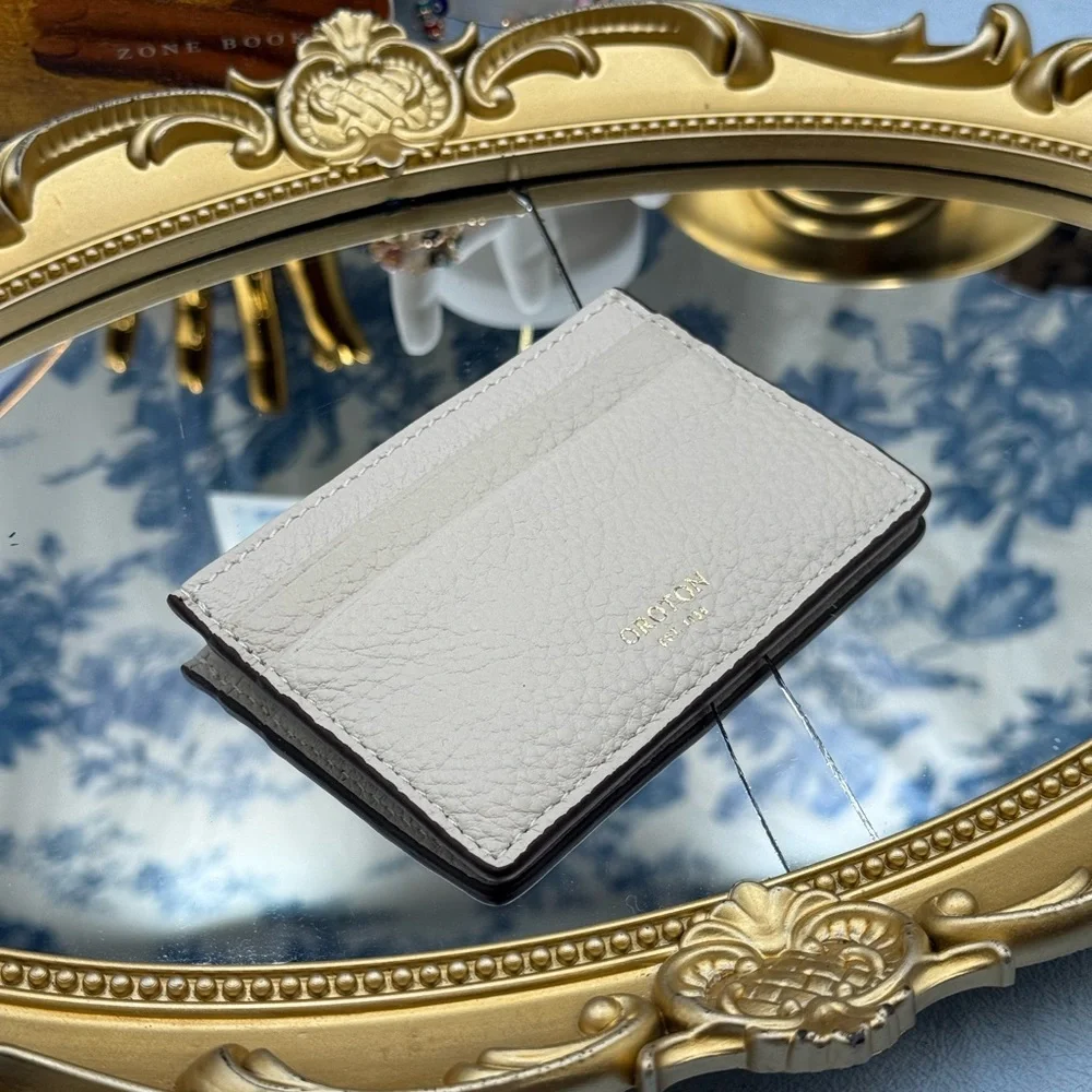 🆕 OROTON 🧿 NWOT Margot Card Sleeve, White Leather Cardholder